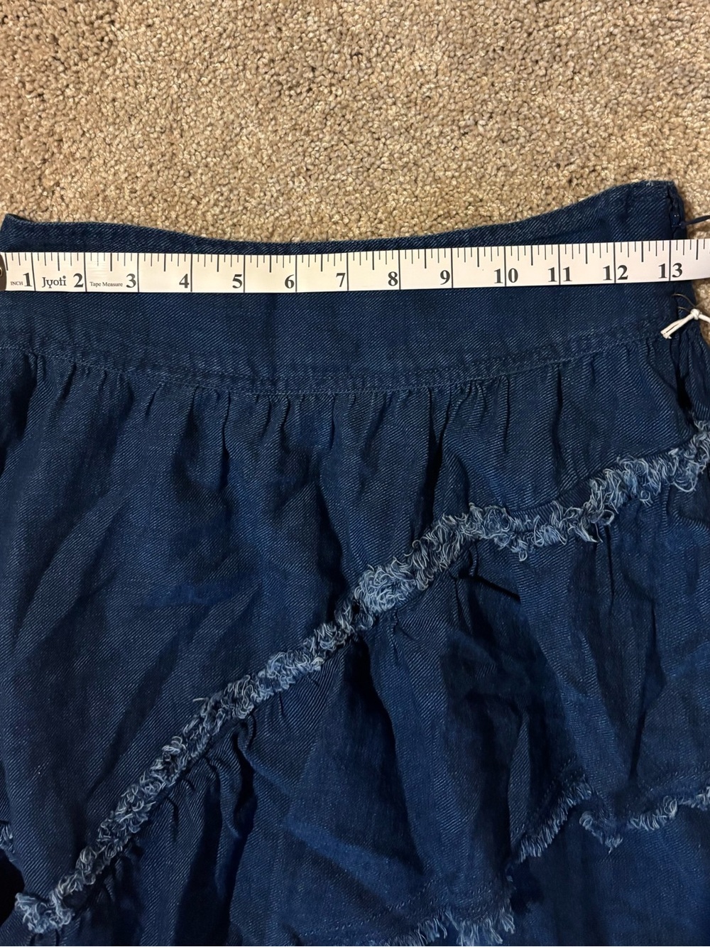 Pilcro Denim Tiered Ruffle Maxi Skirt - Picture 6 of 10